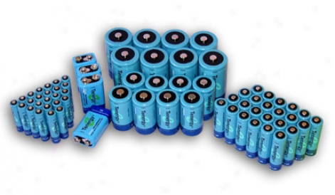 Combo: 68pcs Tenergy Nimh Rechargeable Batteries (24aa/24aaa/8c/8d/4 9v)