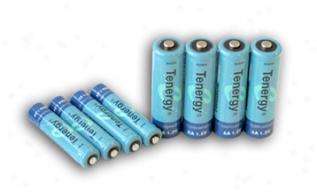 Combo: 8pcs Tenergy Nimh Rechargeable Batteries (4aa/4aaa)