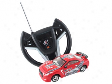 Die-cast Radio Control Metal Racing Car (red / White) #61086-7