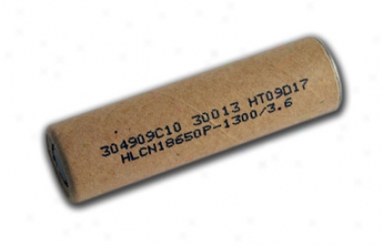 Li-ion 18650 Cylindrical 3.6v 1300mah 10c Flat Top Rechargeable Battery