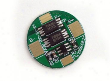Shield Circuit Module (pcb) Round For 3.7v Li-polymer Battery 3.5a Working (6a Cut-off)