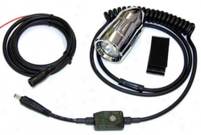 Single Helmet Mounted Hid Lights With Light Controller, Wires, Switch, And Mount Kit