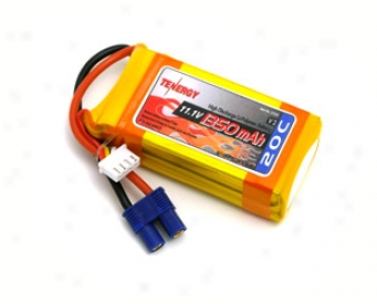 Tenergy 11.1v 1350mah 20c Lipo 3 Cell Battery Pack W/ Ec3 Connector For Helicopter