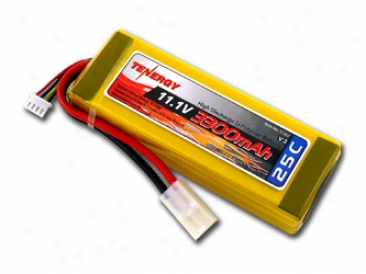 Tenergy 11.1v 330Omah 25c Lipo 3 Cell Battery Pack W/ Tamiya Connector