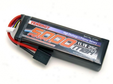 Tenergy 11.1v 5000mah 25c Lipo Battery Pack W/ Traxxas Connector