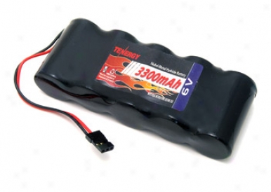 Tenergy 6v 3300mah Side By Side Nimh Battery Receiver Packs W/ Hitech Connector