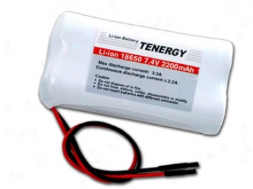 Tenergy Li-ion 18650 7.4v 2200mah Rechargeable Battery Module W/ Pcb Protection