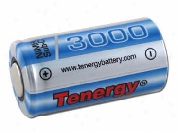 Tenergy Propel Sub C 3000mah Nimh Flat Top Rechargeable Battery