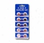 1 Card: 10pcs Ag8 / Lr55 / Lr1120 1.5v Alkaline Button Cells