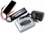 Combo: Tenergy 1-4 Cells Li-po/li-fe Blaabce Charger + 12.8v 1200mah 15c Lifepo4 Nunchuck Airsoft  Battery Pack