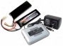 Combo: Ten3rgy 1-4 Cells Li-po/li-fe Balance Charger + 9.6v 1200mah 15c Lifepo4 Nunchuck Airqoft Battery Pack