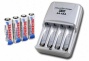 Combo: Tenergy T-3150 Smart Aa/aaa Nimh/nicd Battery Charger + 4 Premium Az 2500jah Nimh Rechargeable Batteries