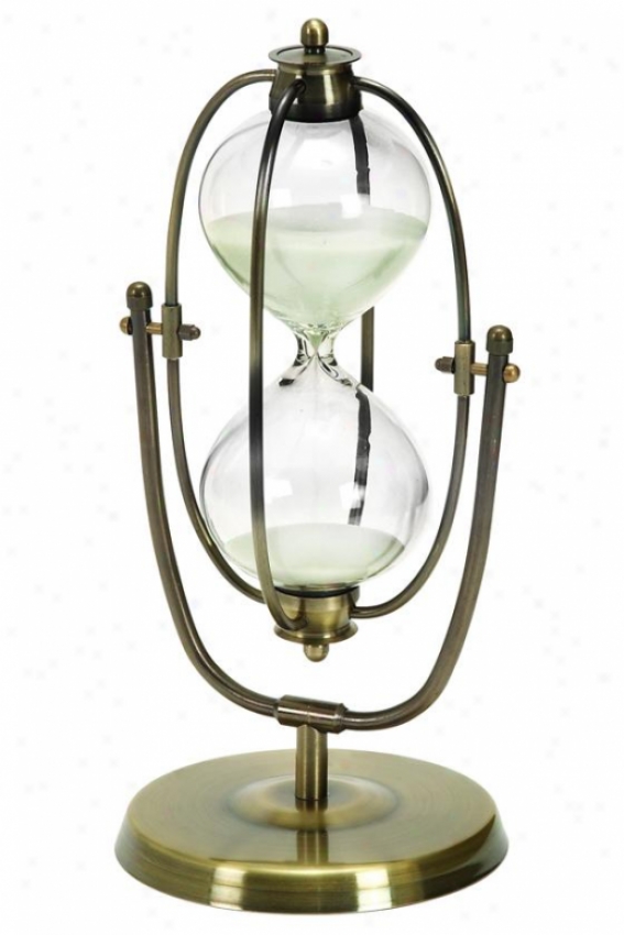 "30-minuye Hourglass - 14""h6x""diametr, Copper Brass"