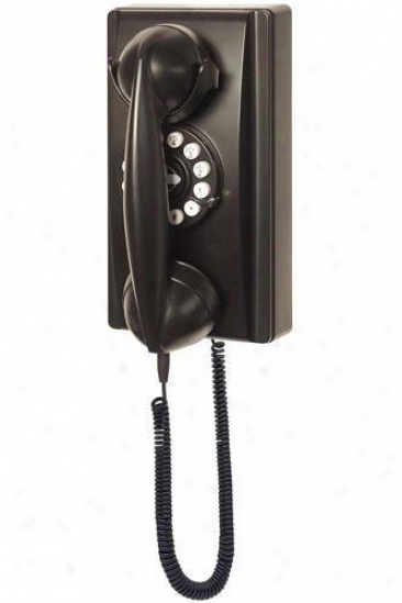 "302 Wall Phone - 9.5""hx5""w, Black"