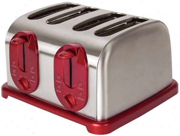 4-slice Toaster - 7.38hx11.25wx12, Back/stainless