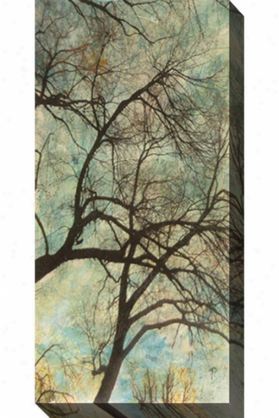 Abstract Trees Vi Canvas Wall Skill - Vi, Blue