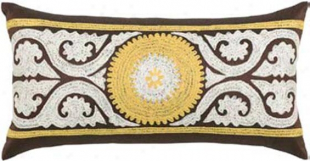 "adelle Pillow - 11""x21"", Brown"