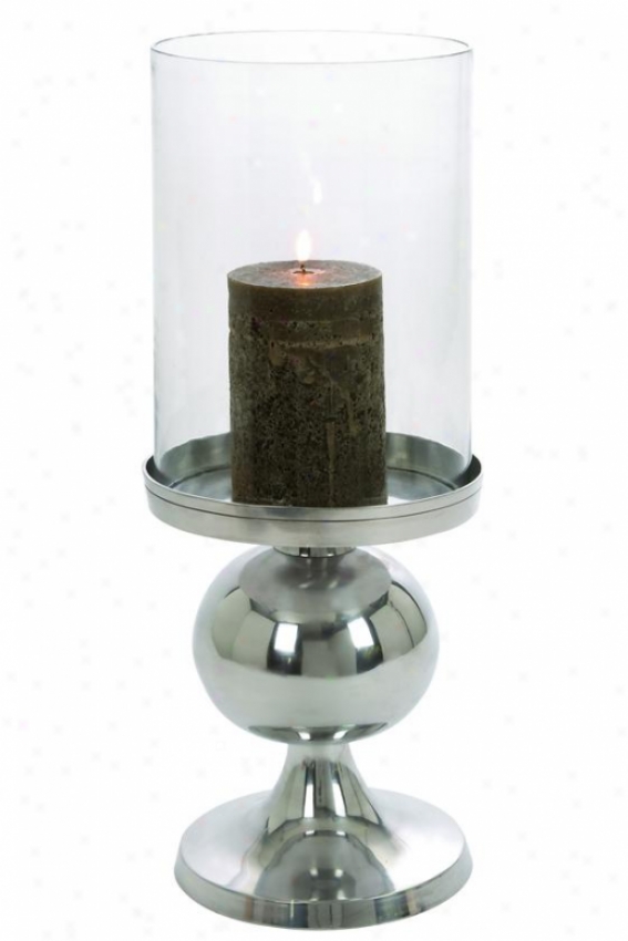 "adisa Candleholder - 22""hx8""diameter, Silver"