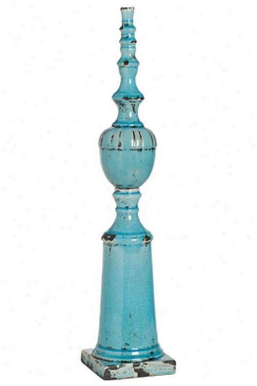 "adriane Finial - 5.5"", Turquoise"