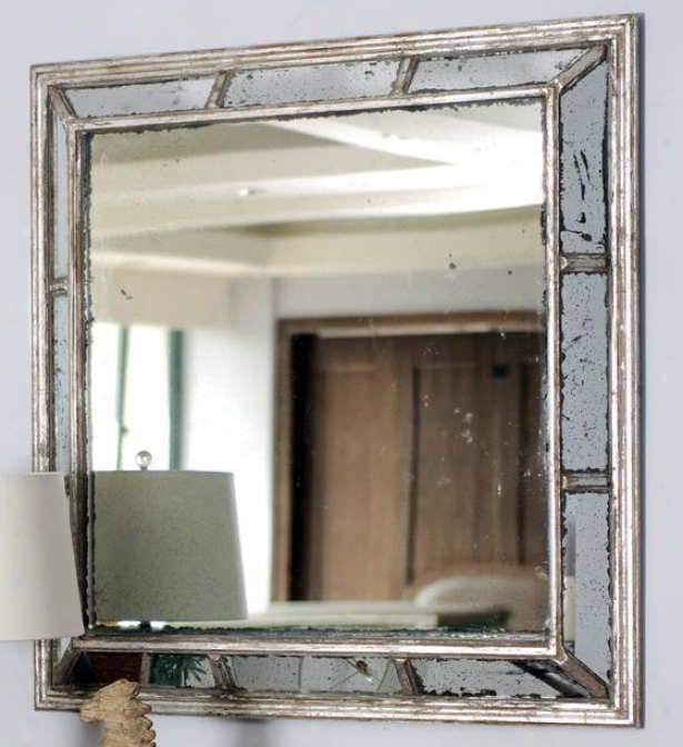 "alexa Mirror - 39""wx39""h, Antiqued Mirror"