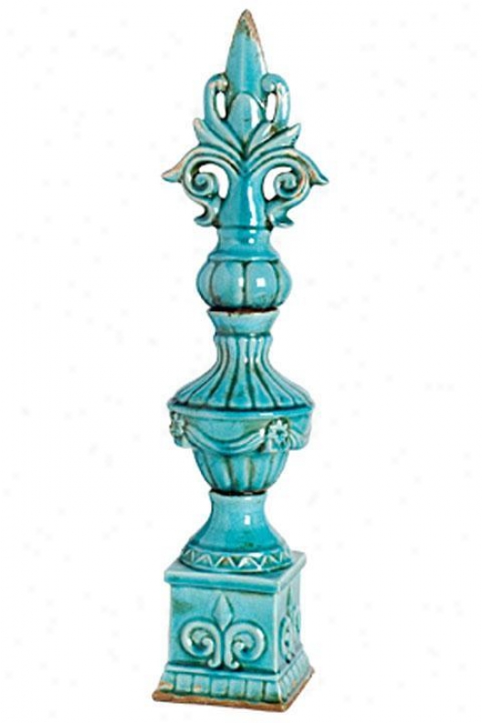 "andrea Finial - 5""dc23""h, Blue"