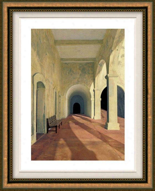 "arcos Viejos Framed Wall Creation of beauty - 38""hx32""w, Floated Gold"