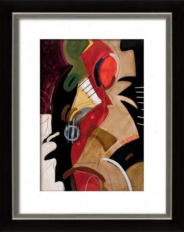 Arriving Ii Framed Wall Art - Ii, Mttd Black/slvr