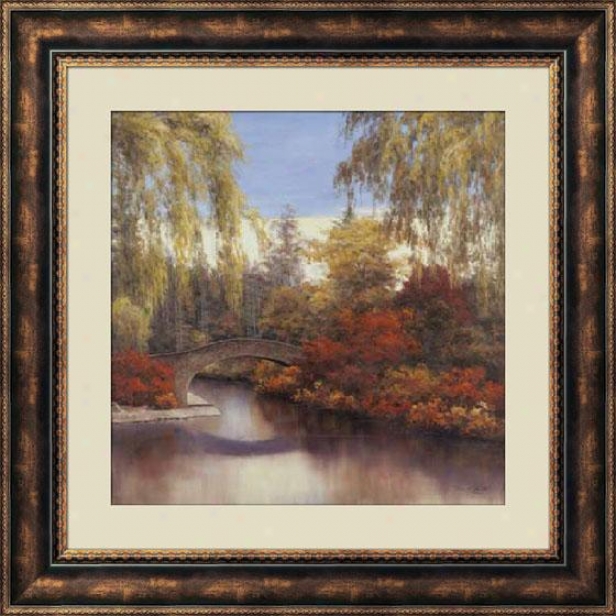 "autumn Crossing Framed Wall Art - 36""hx36""w, Brown"