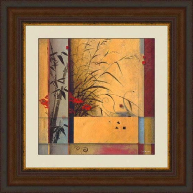 "bamboo Division Framed Wall Art - 39""hx39""w, Brown"