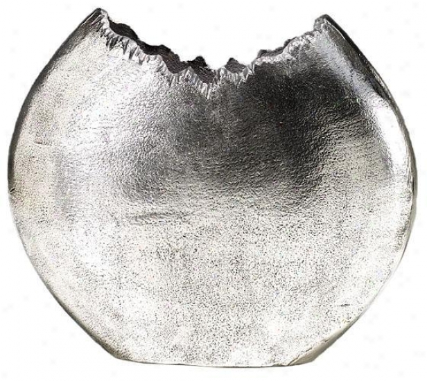 Bark Vase - Small, Silver