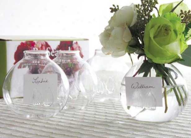 "be Seated Bud Vases - Set Of 4 - 3""hx3.5""d, Clear"