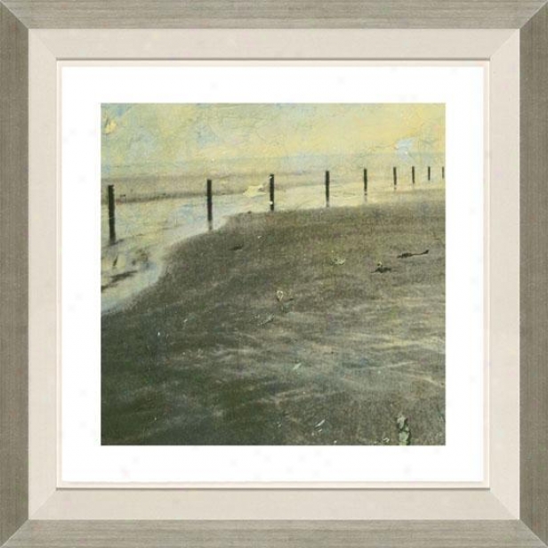 Beach Seires I Framed Wall Art - I, Flpated Silver