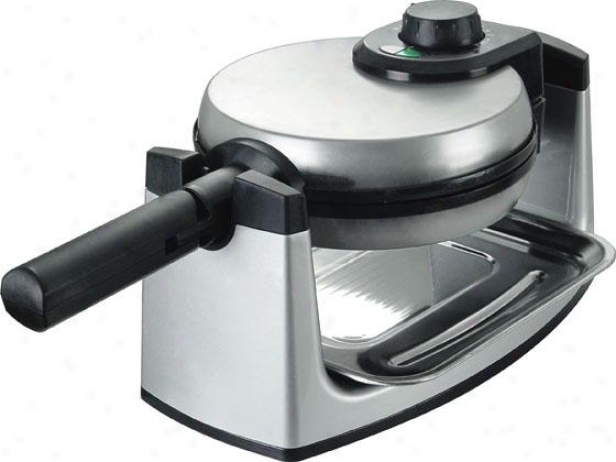 "belgian Waffle Maker - 6.5""hx14""wx6.33, Silver"