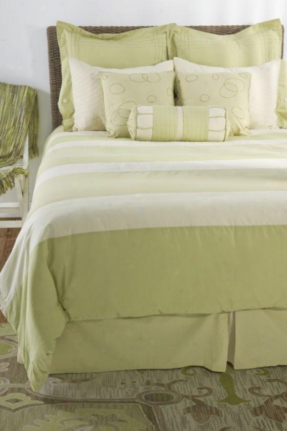 Belinda Bedding Regular - Cal King 10pc, Green