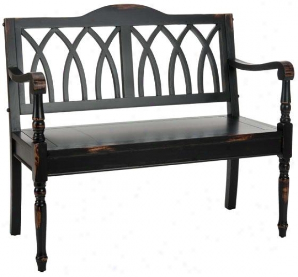 Benjamin Bench - 36hx40wx20d, Black