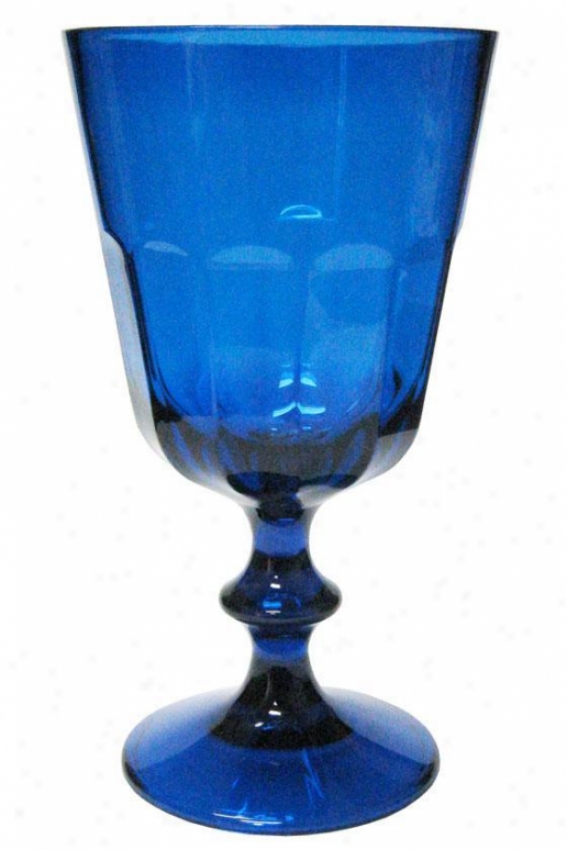 "bistro Wine Glass - Set Of 4 - 7""h, Blue"