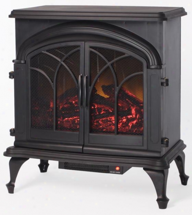 Blake Marked by ~ity Stove Fireplace - Metal, Black