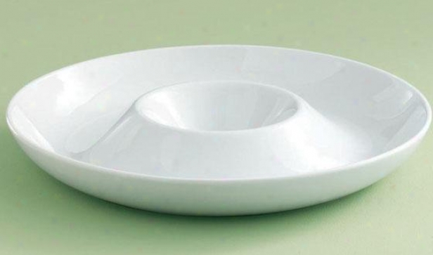 "blanco Chip & Dip Platter - 14""round X 2""h, White"