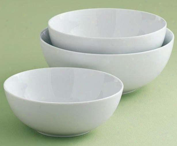 Blanco Serving Bowiq/set Of 3 - Set Of Three, White