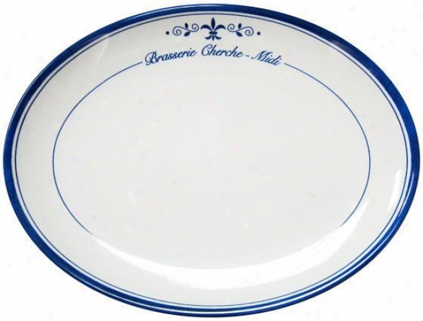 "brasserie Platter - 16""d, White"