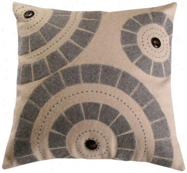 "brentwood Pillow - 18""x18"", Beige"