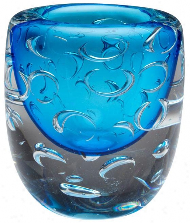 "bristol Vase - 7""hx5.5""round, Cobalt Blue"