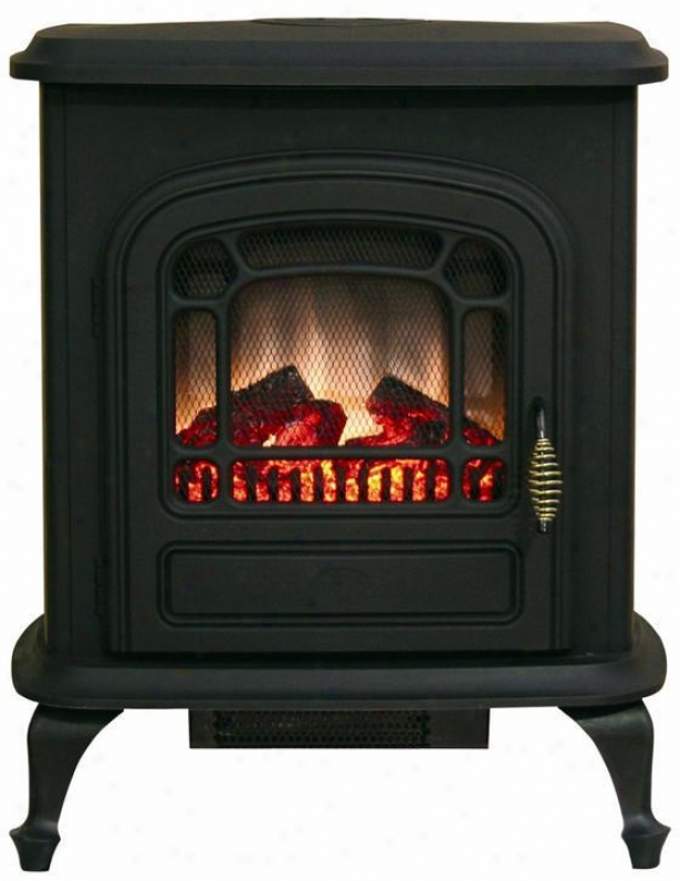 Brooke Electric Stove Fireplace - Metal, Mourning