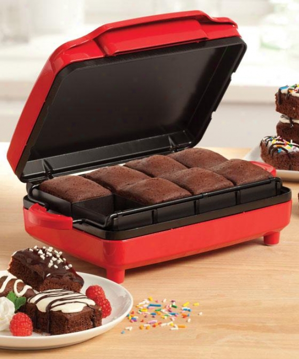 "brownie Maker - 4.5""hx10""wx11""d, Red"