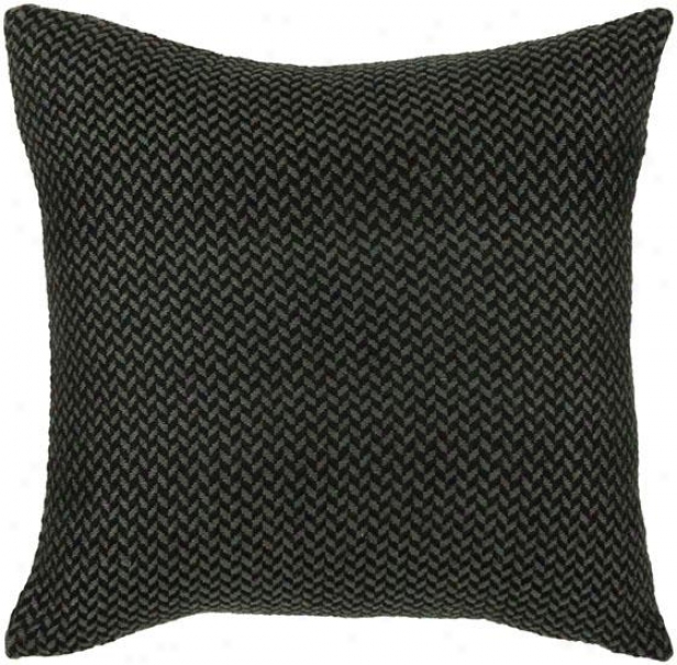 Cale Pillow - 18hx18w, Black