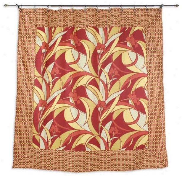 Callaway Collection Shower Curtain - Shwr Crtn 72x72, Mitered Ruby