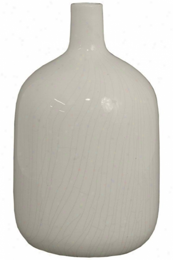 "camile Vase - 11.5"", Ivory"