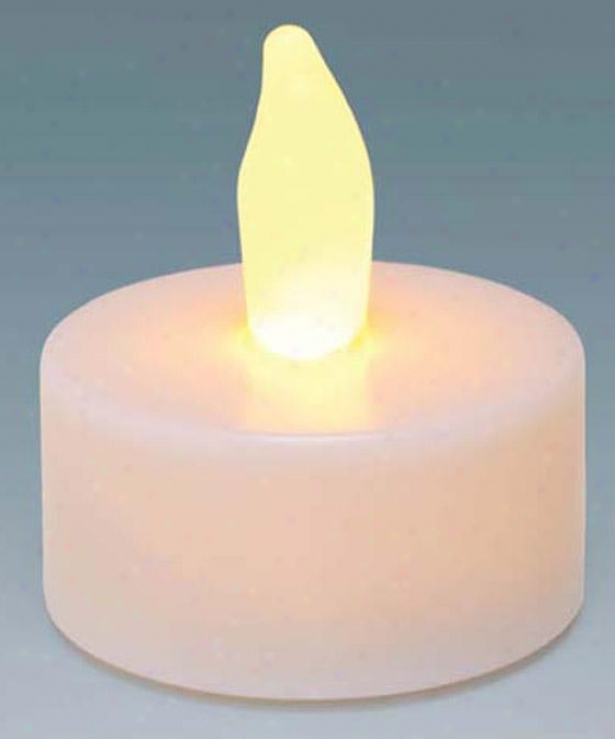 Candle Impresisons Plastic Led Tea Lights - Set Of 10 - 10 Pack, White