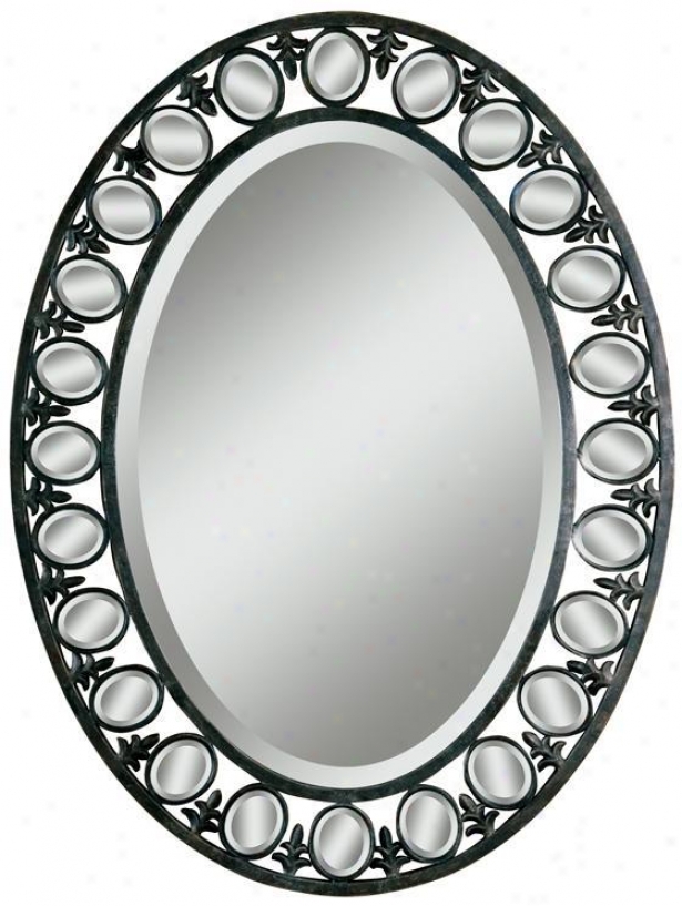 "carden Mirror - 38""hx29""w, Black"