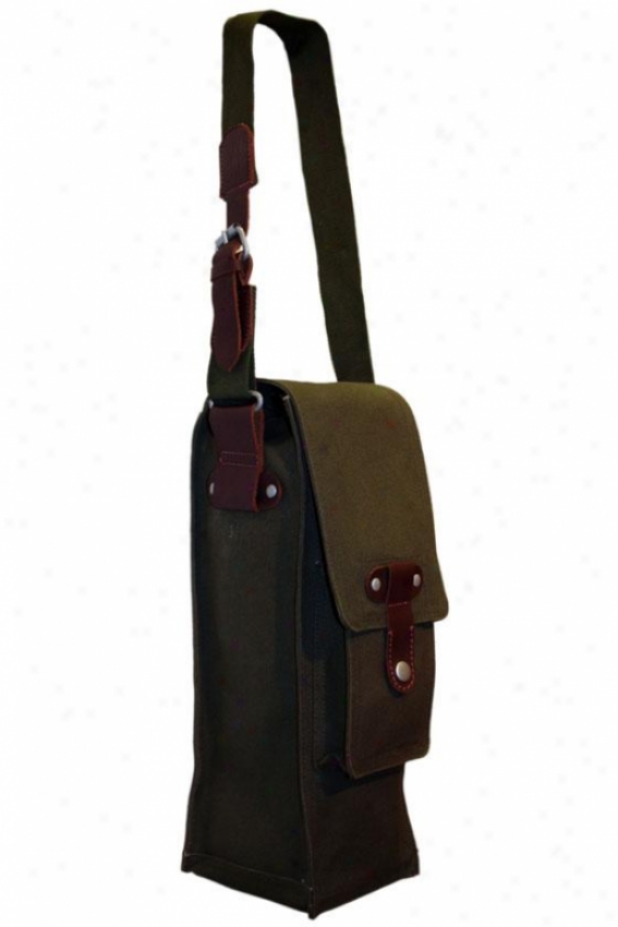 "cargo Single Wine Bag - 15""hx6""wx5""d, Dark Serious"